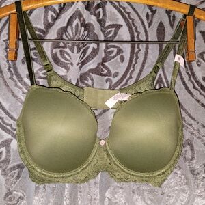 Victoria's Secret Green Lace Bra